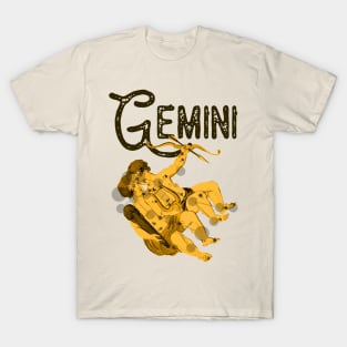 Gemini ))(( Astrological Sign Zodiac Constellation Design T-Shirt